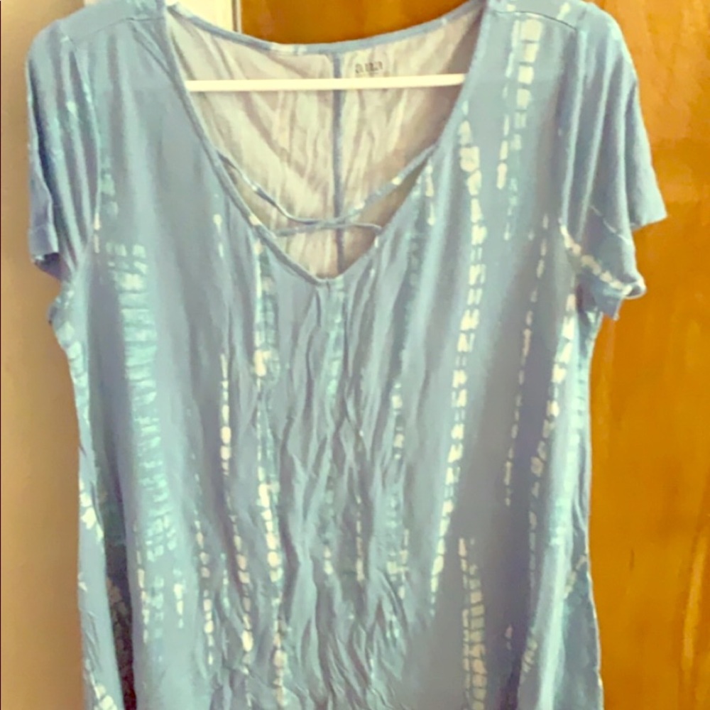 Blue tie dye T-shirt